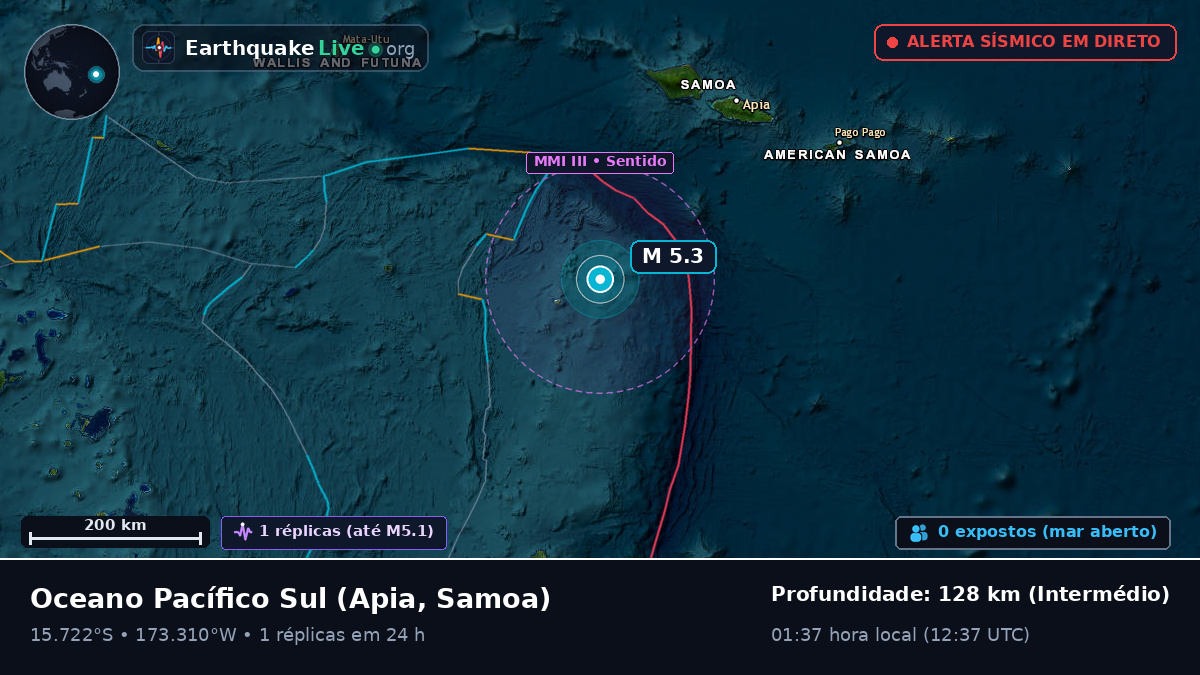 Oceano Pacífico Sul (Samoa)