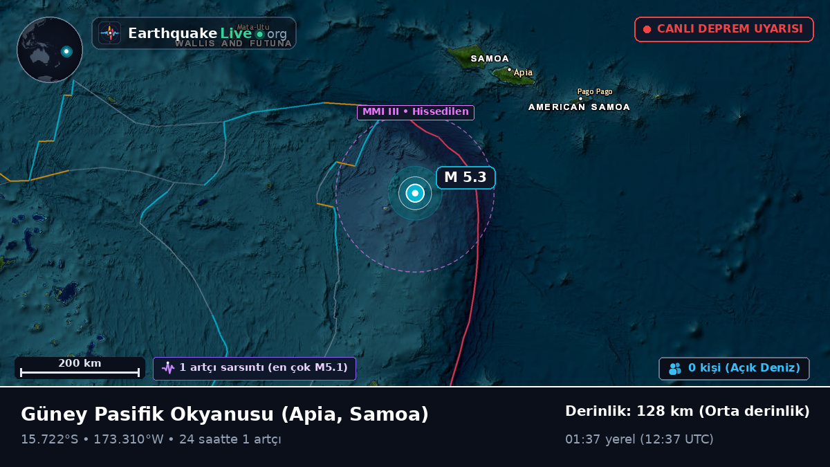 Güney Pasifik Okyanusu (Samoa)