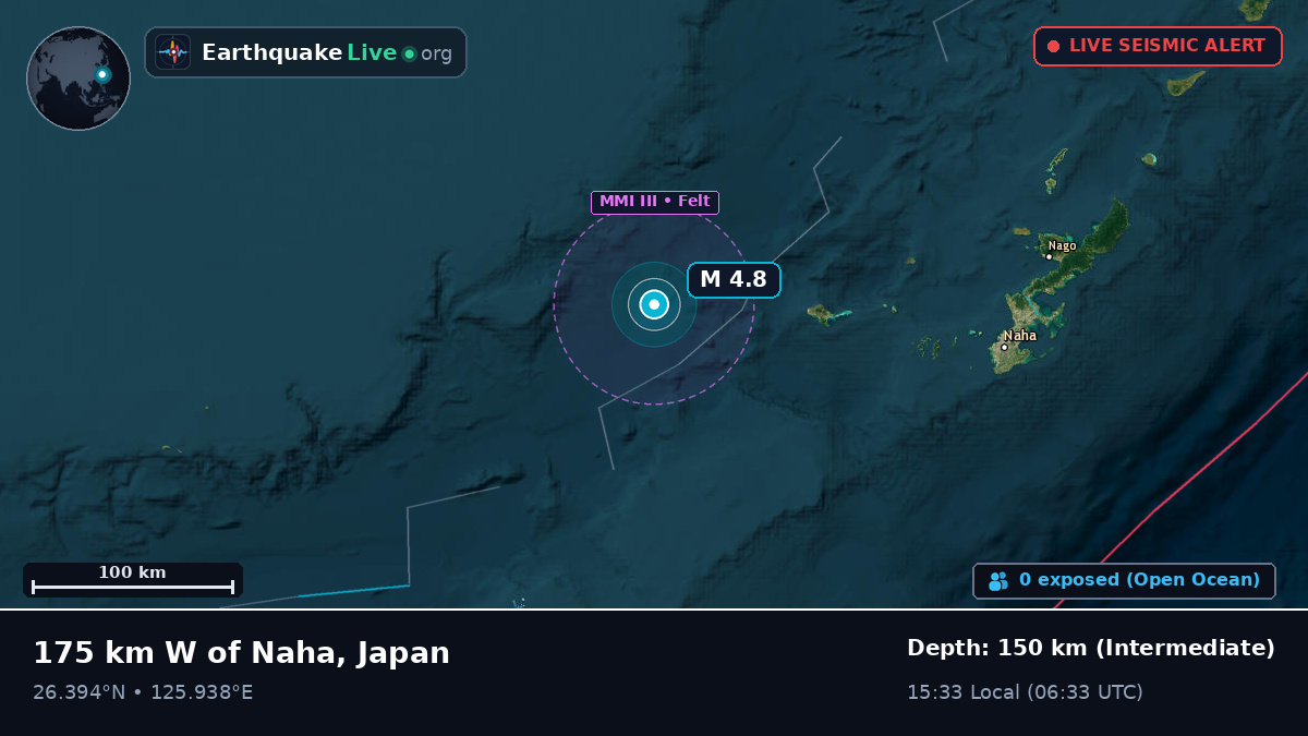 Off the coast of Naha, Japan