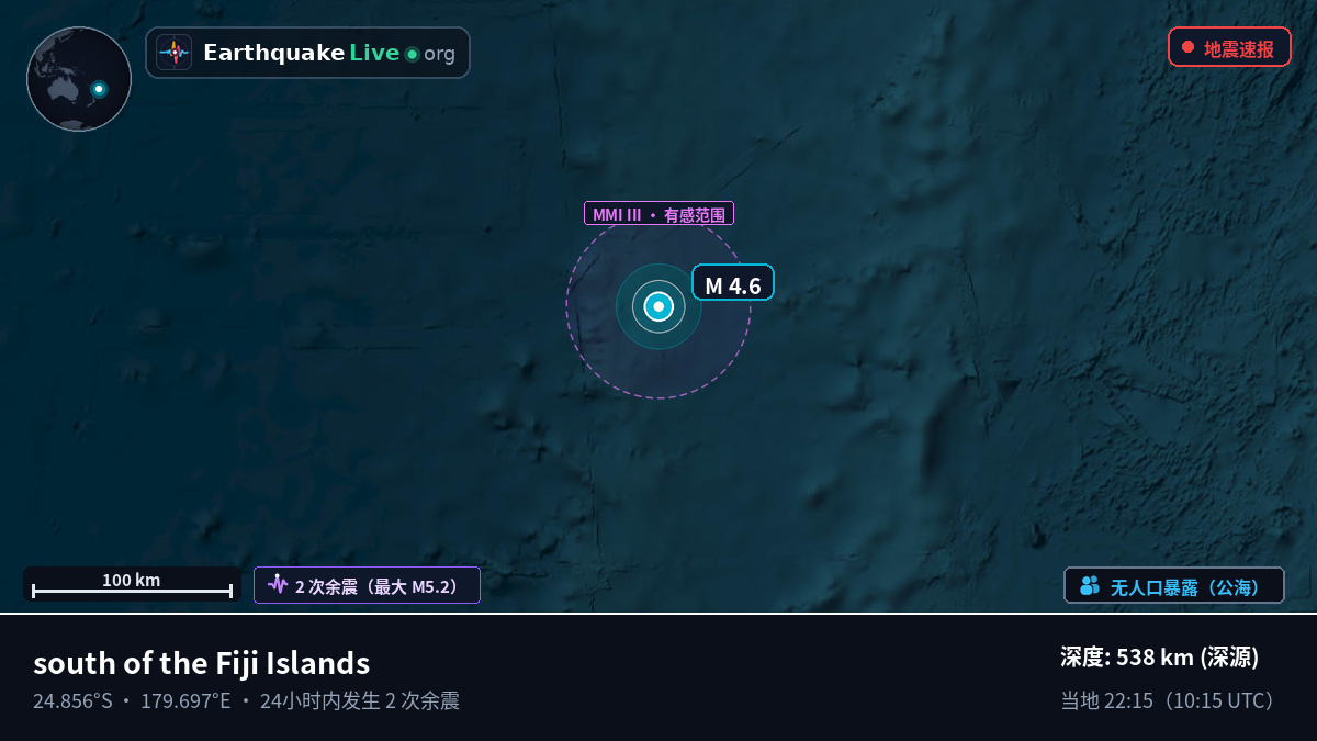 南太平洋 (Kermadec Islands)