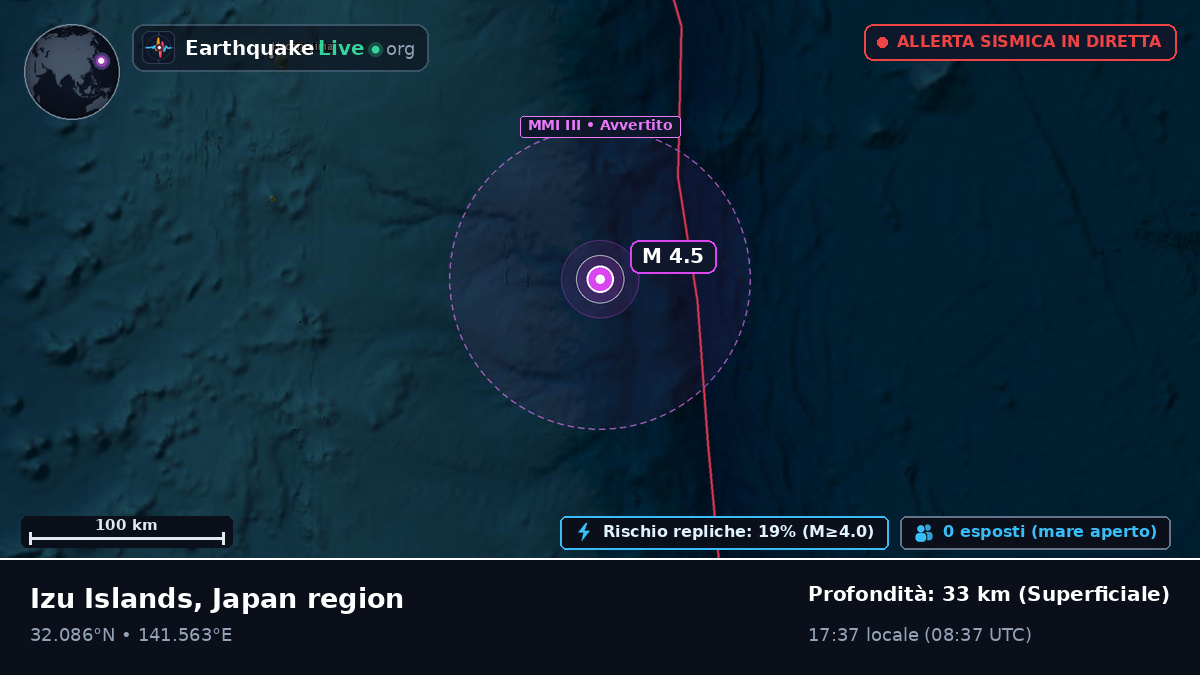 Oceano Pacifico settentrionale (Giappone)
