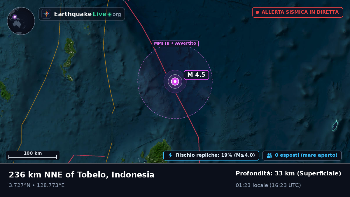 Oceano Pacifico settentrionale (Indonesia)