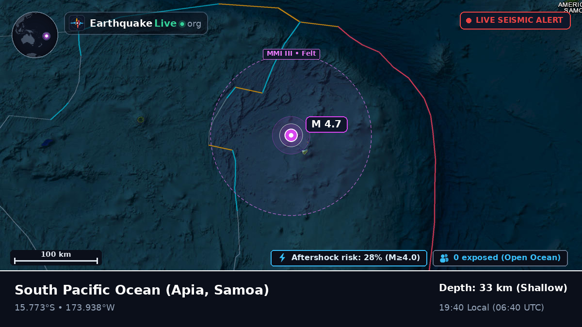 South Pacific Ocean (Samoa)