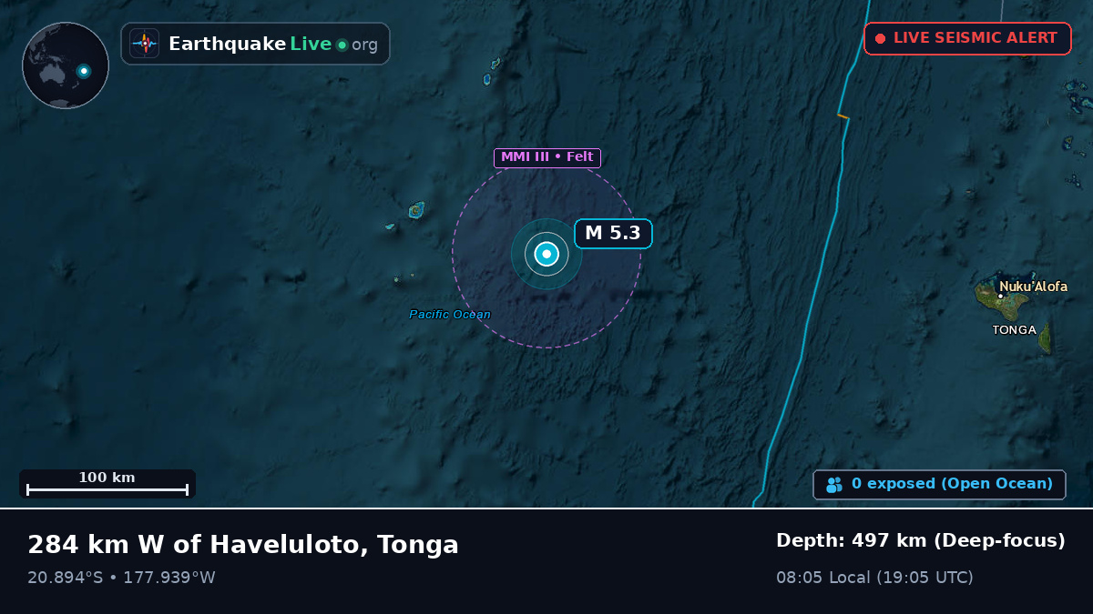 South Pacific Ocean (Tonga)
