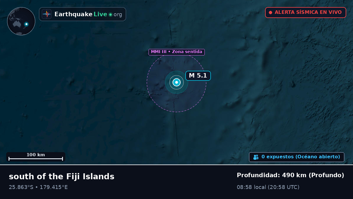 Océano Pacífico Sur (Kermadec Islands)