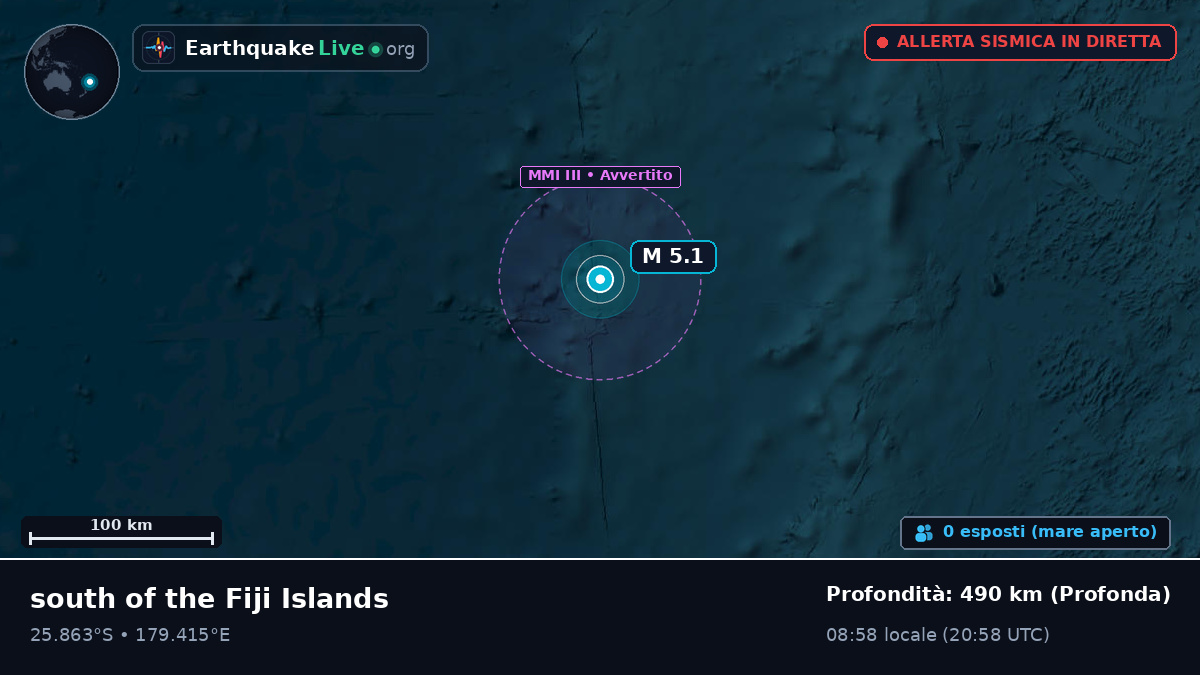 Oceano Pacifico meridionale (Kermadec Islands)
