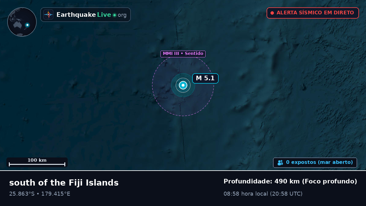 Oceano Pacífico Sul (Kermadec Islands)