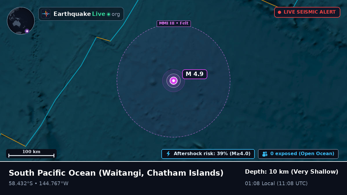 South Pacific Ocean (Chatham Islands)