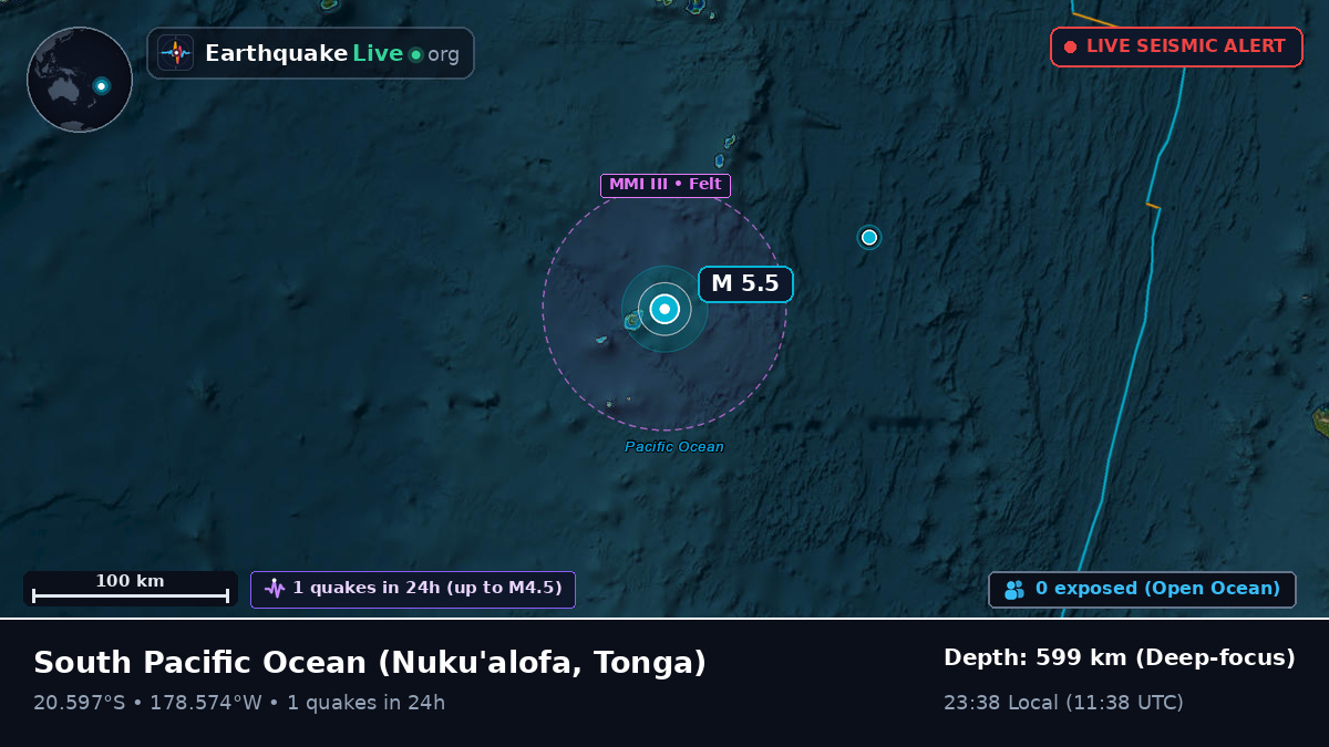 South Pacific Ocean (Tonga)