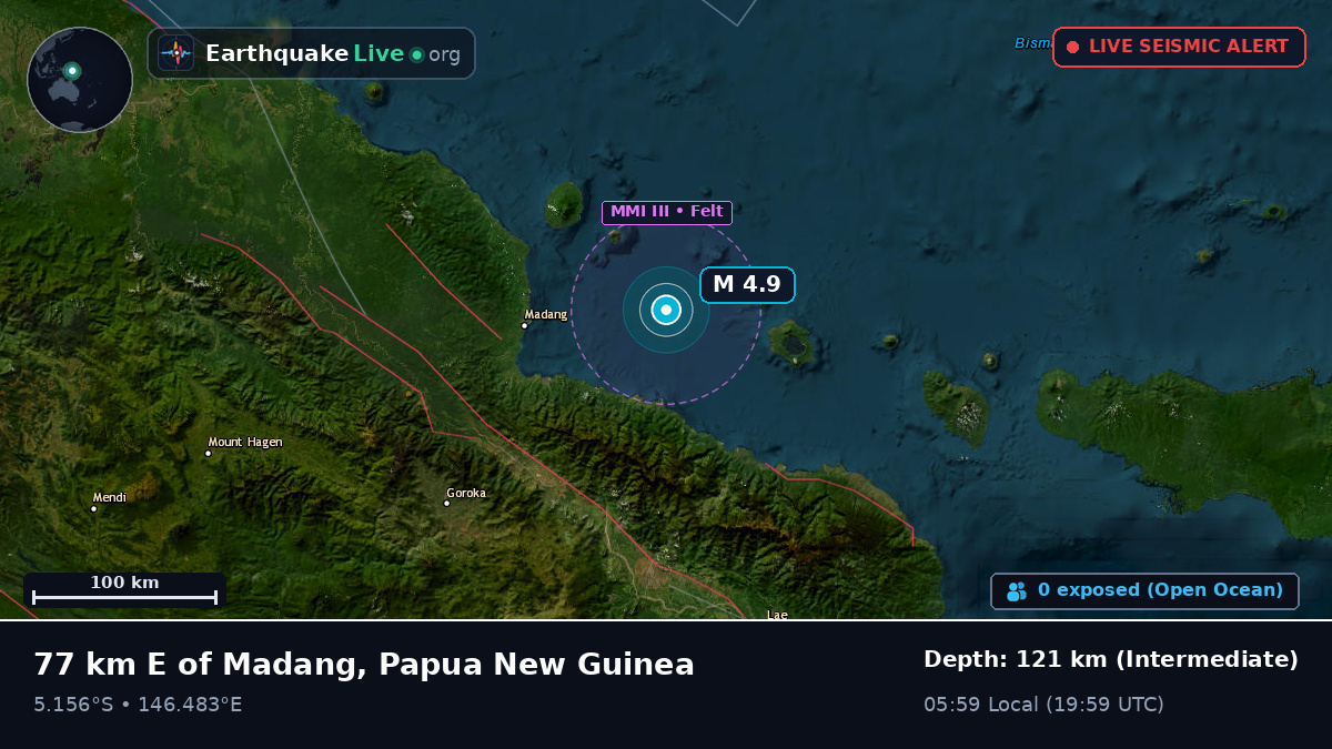 Off the coast of Madang, Papua New Guinea
