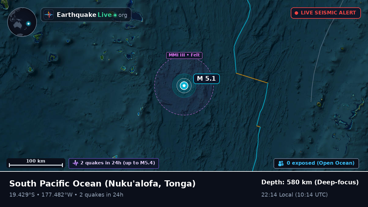 South Pacific Ocean (Tonga)