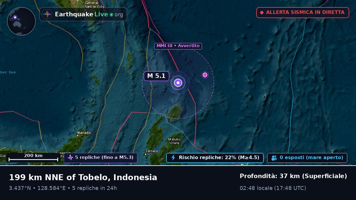 Oceano Pacifico settentrionale (Indonesia)
