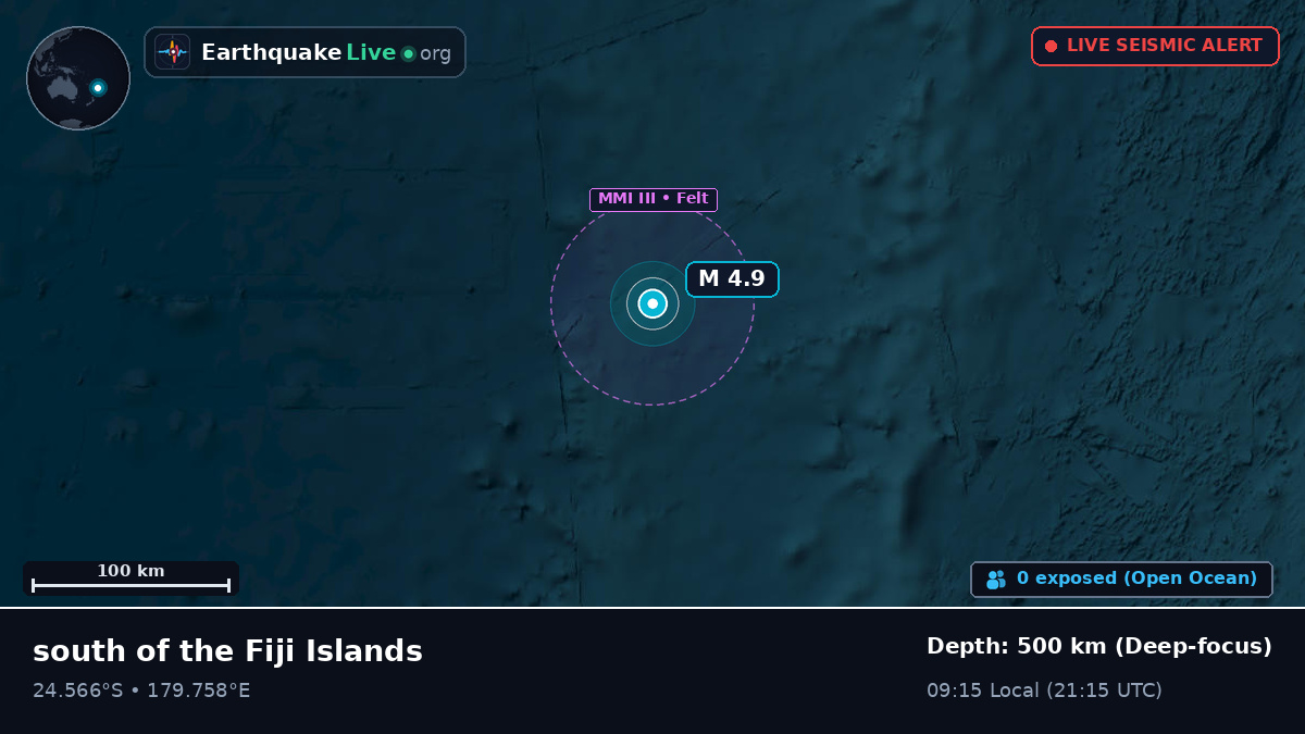South Pacific Ocean (Kermadec Islands)
