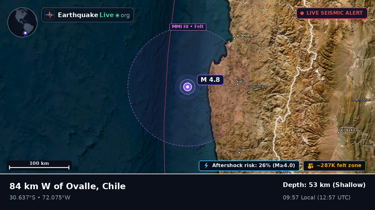 Off the coast of Coquimbo, Chile