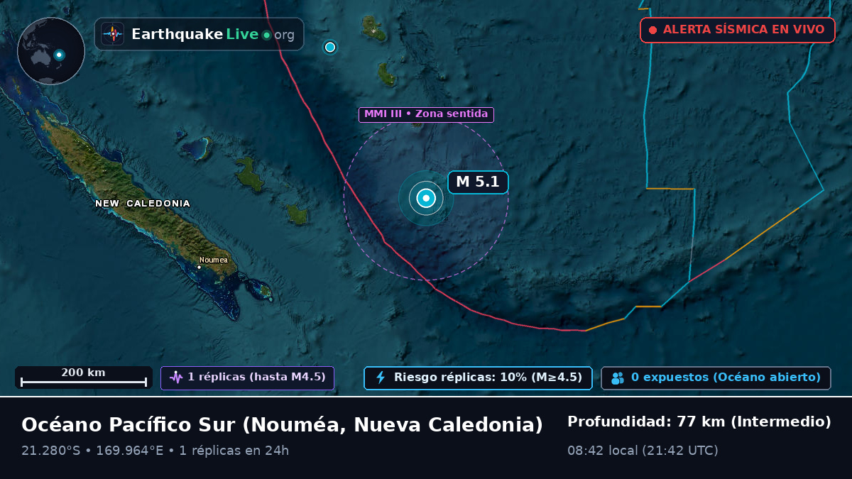 Océano Pacífico Sur (Nueva Caledonia)