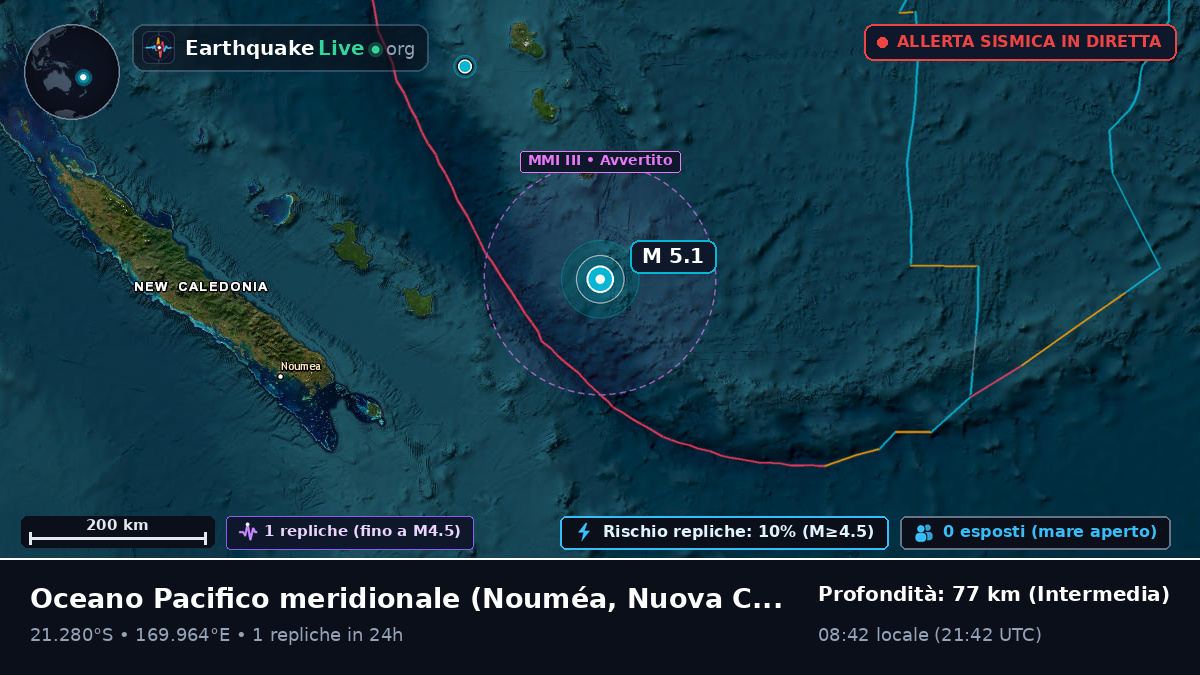 Oceano Pacifico meridionale (Nuova Caledonia)