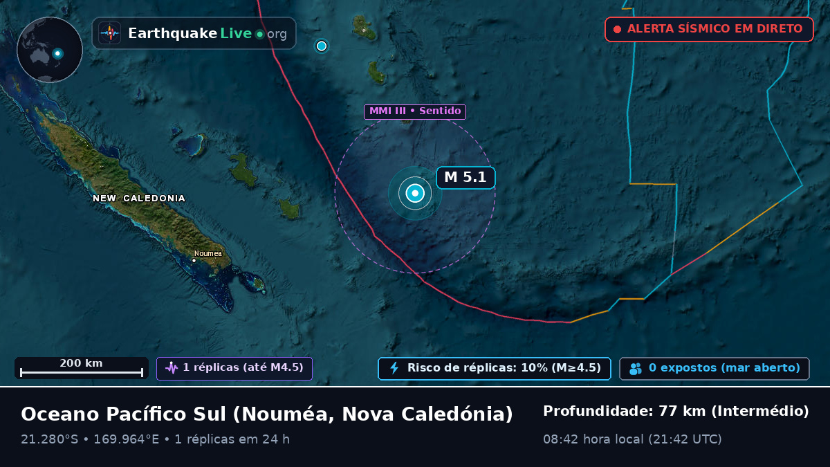 Oceano Pacífico Sul (Nova Caledónia)
