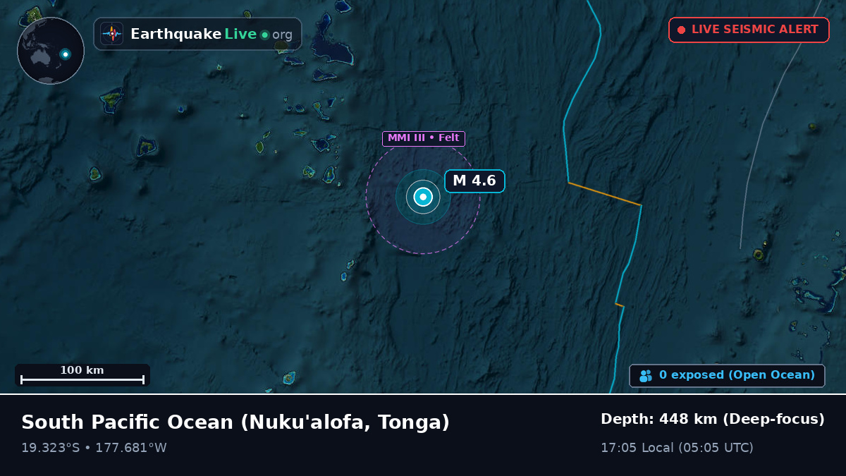 South Pacific Ocean (Tonga)