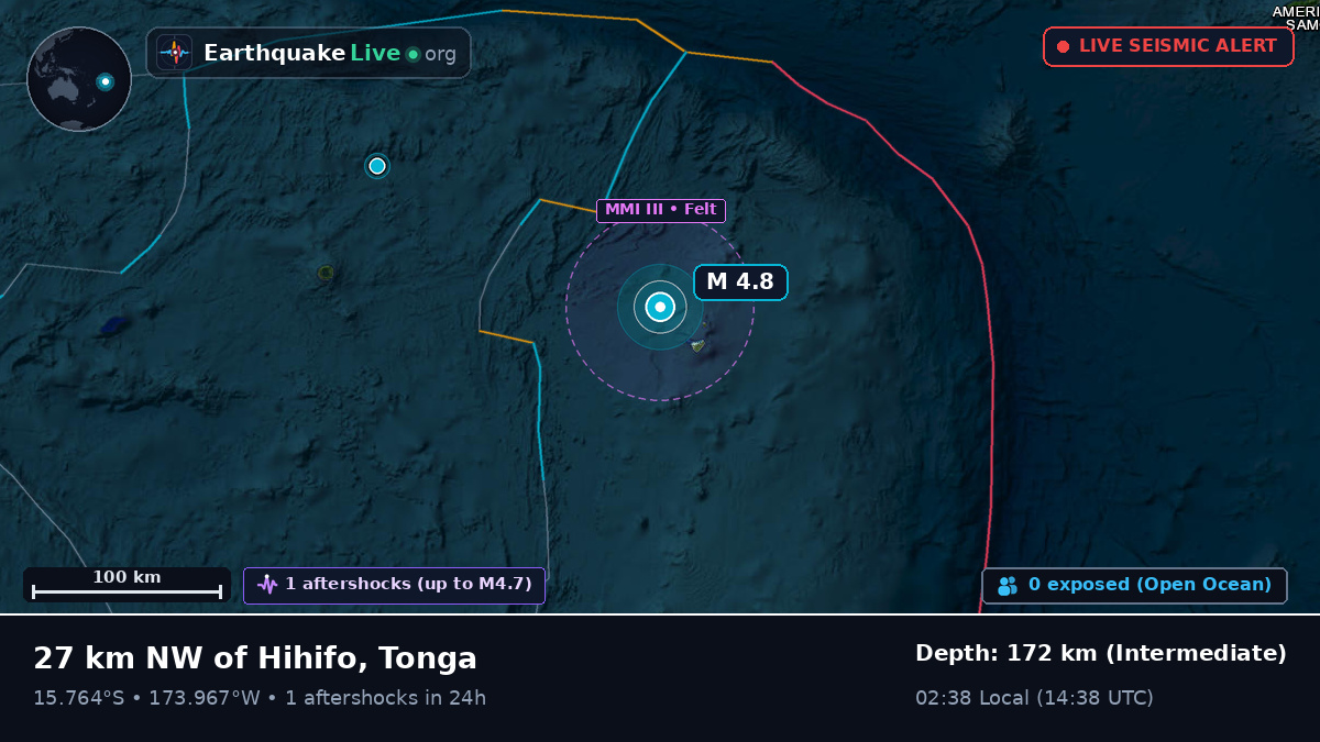 South Pacific Ocean (Tonga)