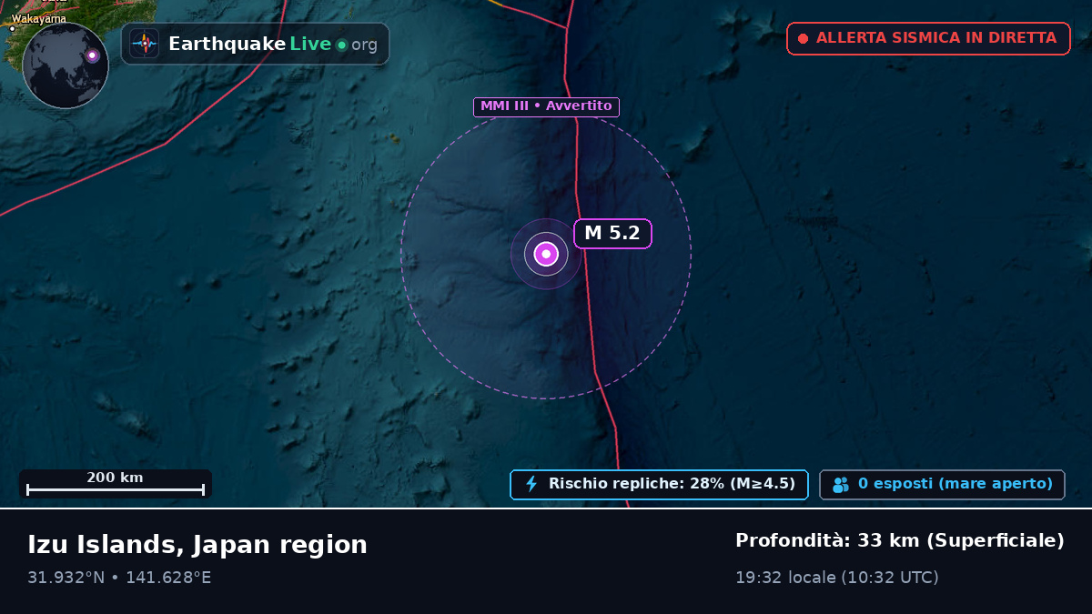 Oceano Pacifico settentrionale (Giappone)