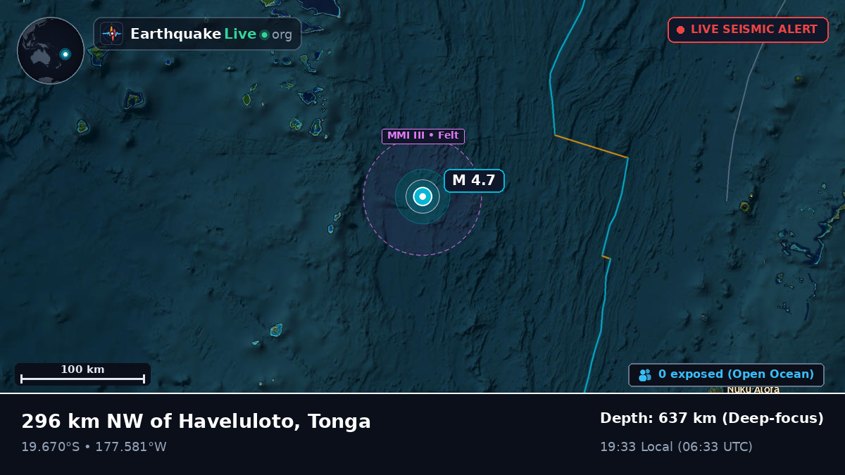 South Pacific Ocean (Tonga)