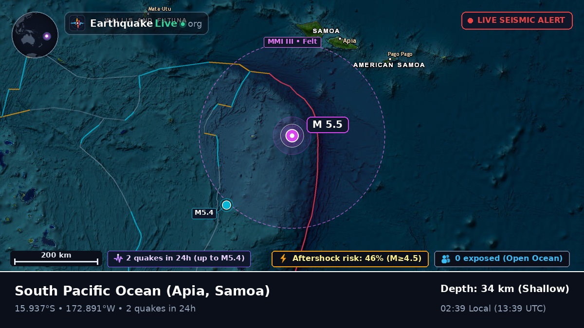 South Pacific Ocean (Samoa)