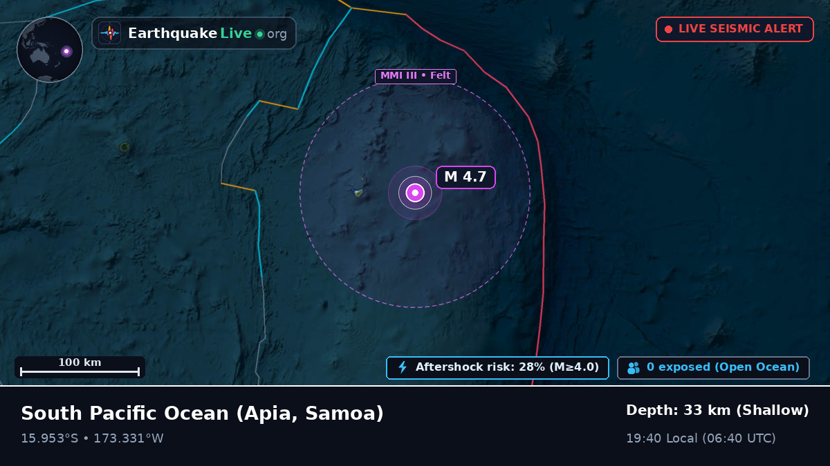 South Pacific Ocean (Samoa)