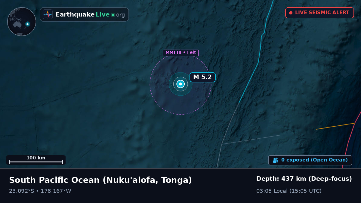 South Pacific Ocean (Tonga)