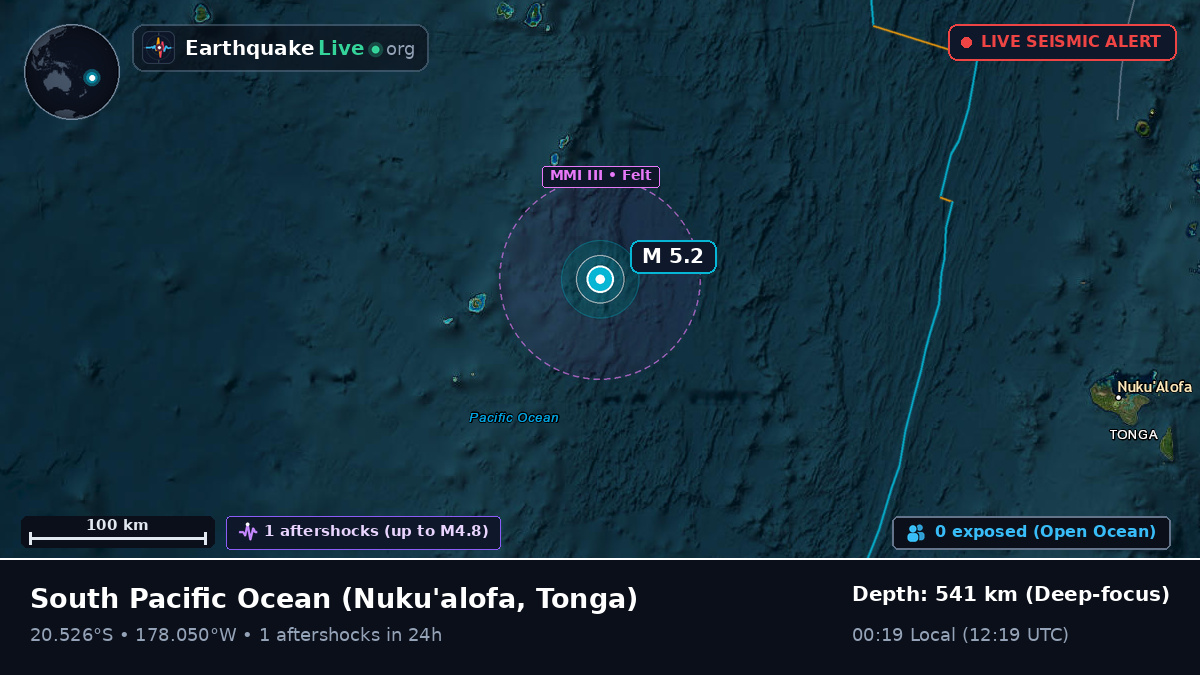 South Pacific Ocean (Tonga)