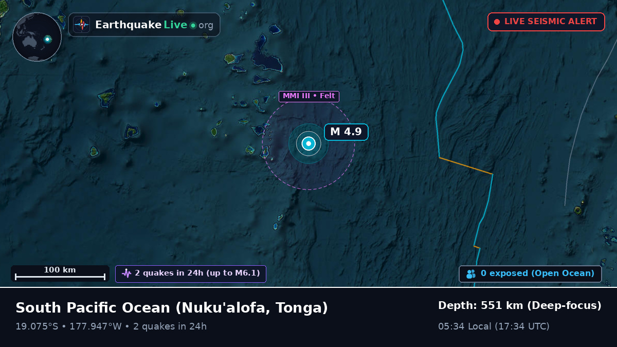 South Pacific Ocean (Tonga)