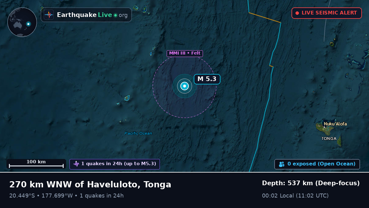 South Pacific Ocean (Tonga)