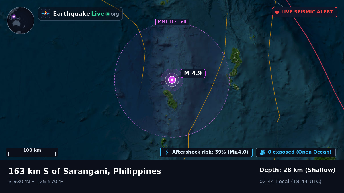 Off the coast of General Santos, Philippines
