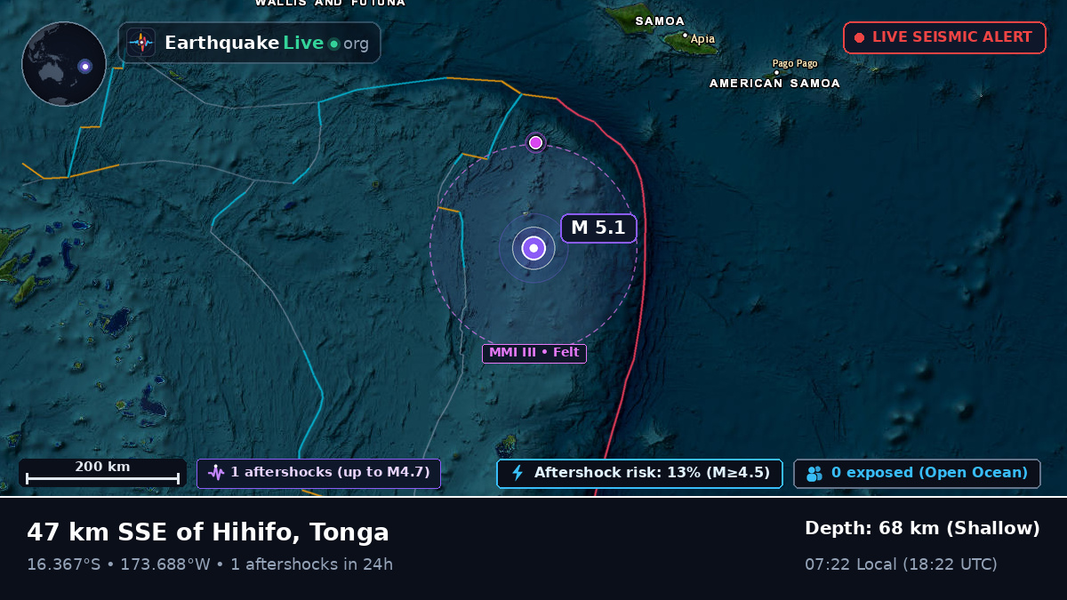 South Pacific Ocean (Tonga)