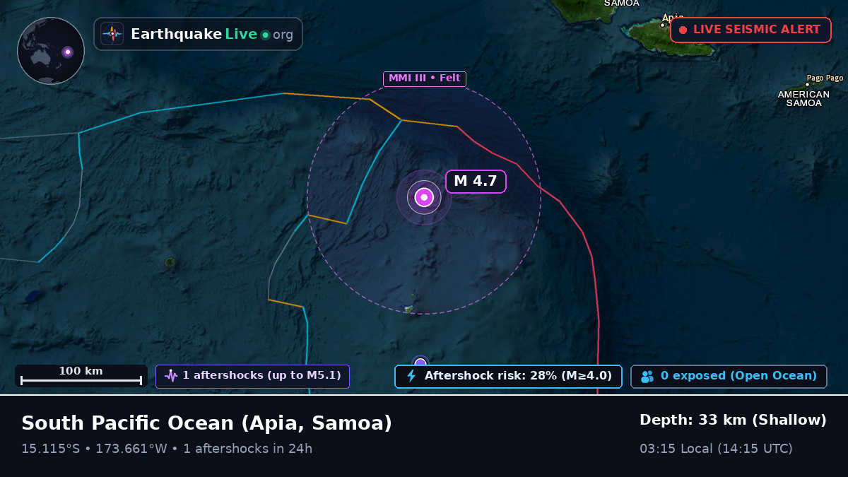 South Pacific Ocean (Samoa)