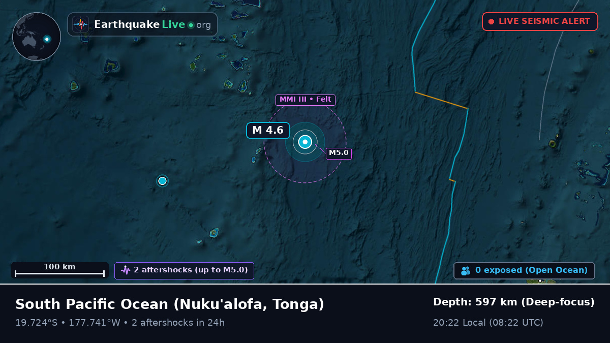 South Pacific Ocean (Tonga)