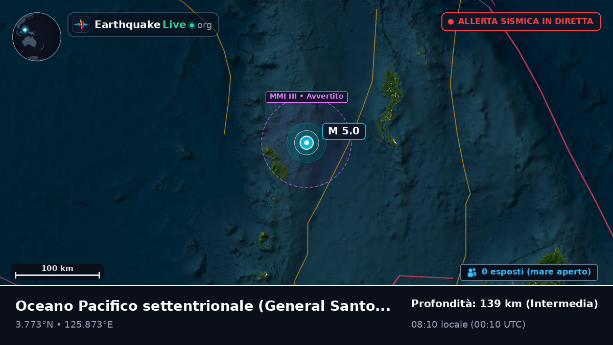 Oceano Pacifico settentrionale (Filippine)