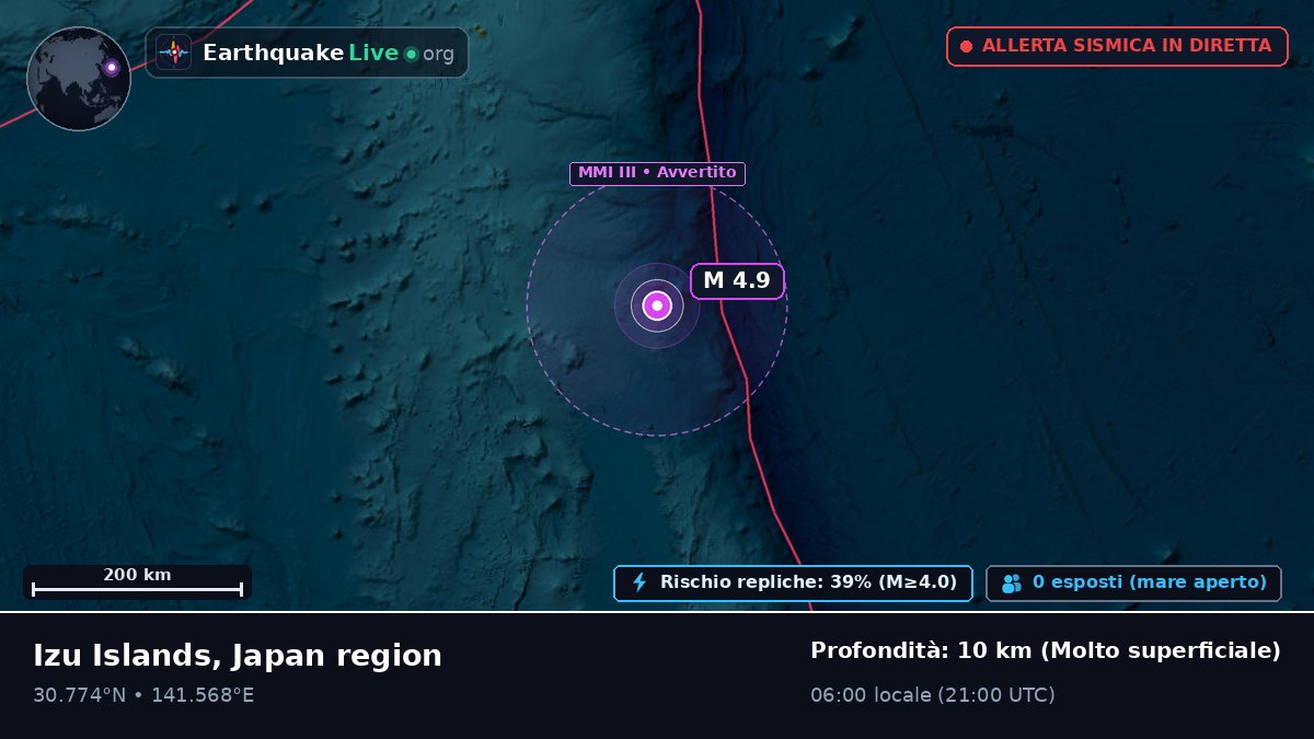 Oceano Pacifico settentrionale (Giappone)