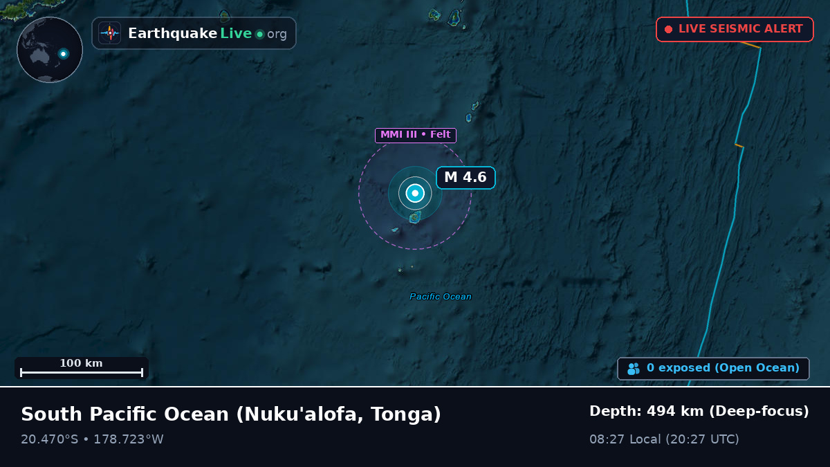 South Pacific Ocean (Tonga)