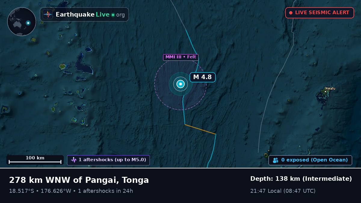 South Pacific Ocean (Tonga)