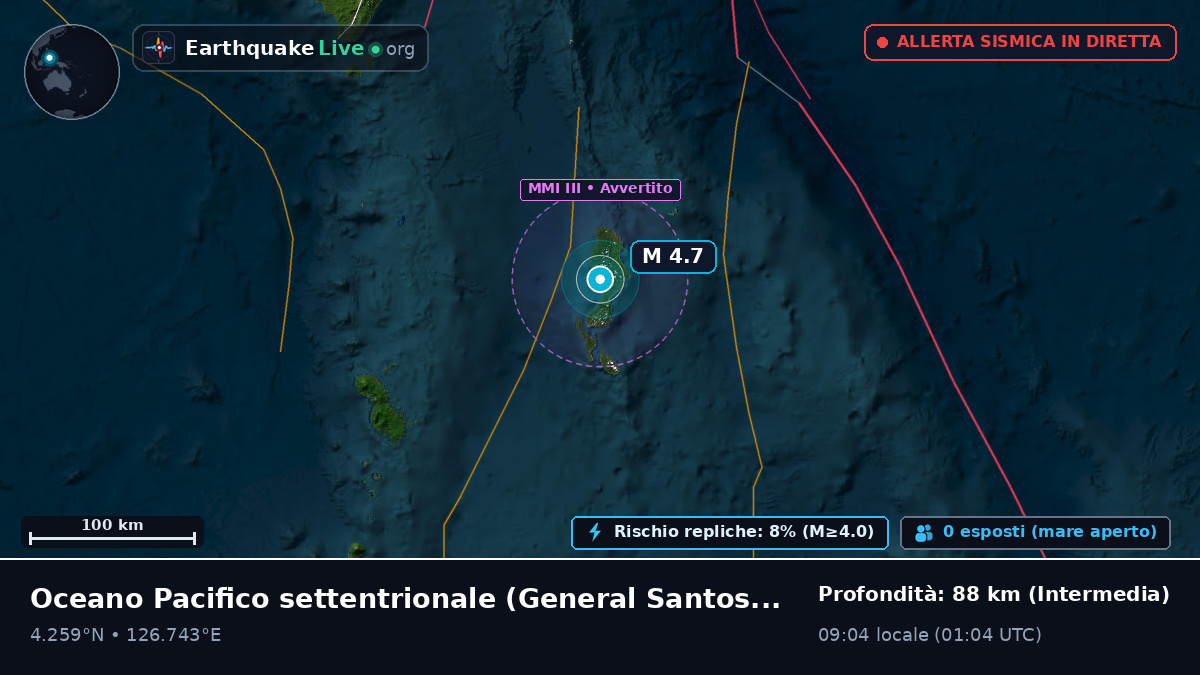 Oceano Pacifico settentrionale (Filippine)