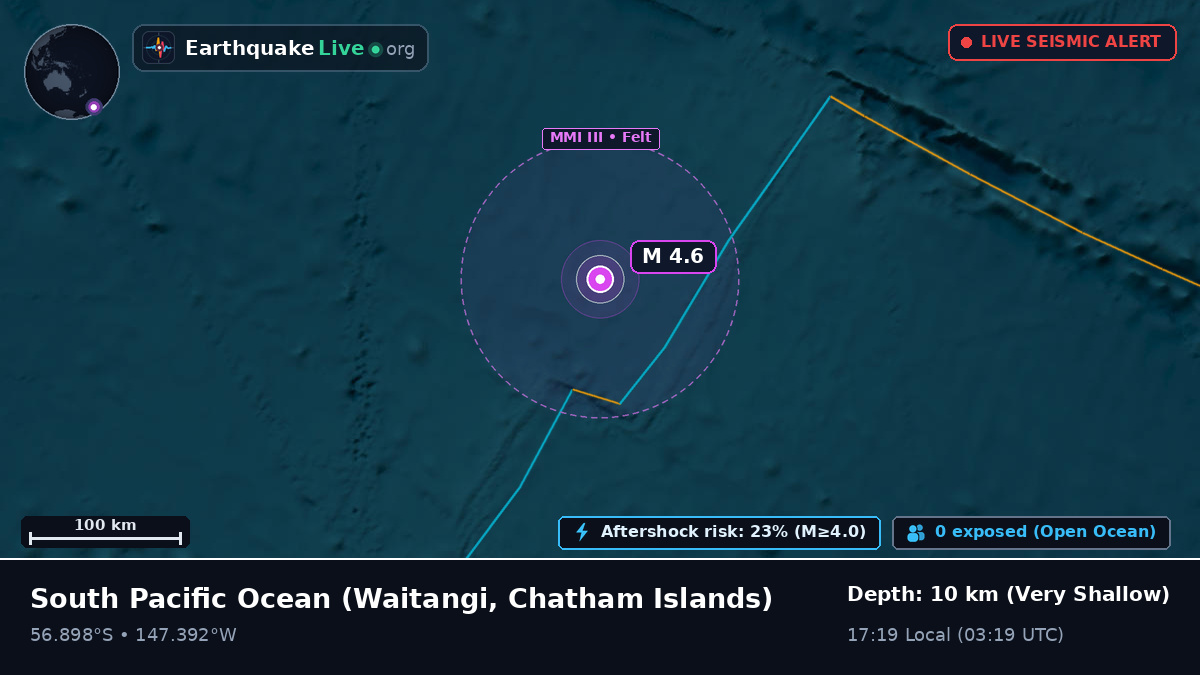 South Pacific Ocean (Chatham Islands)