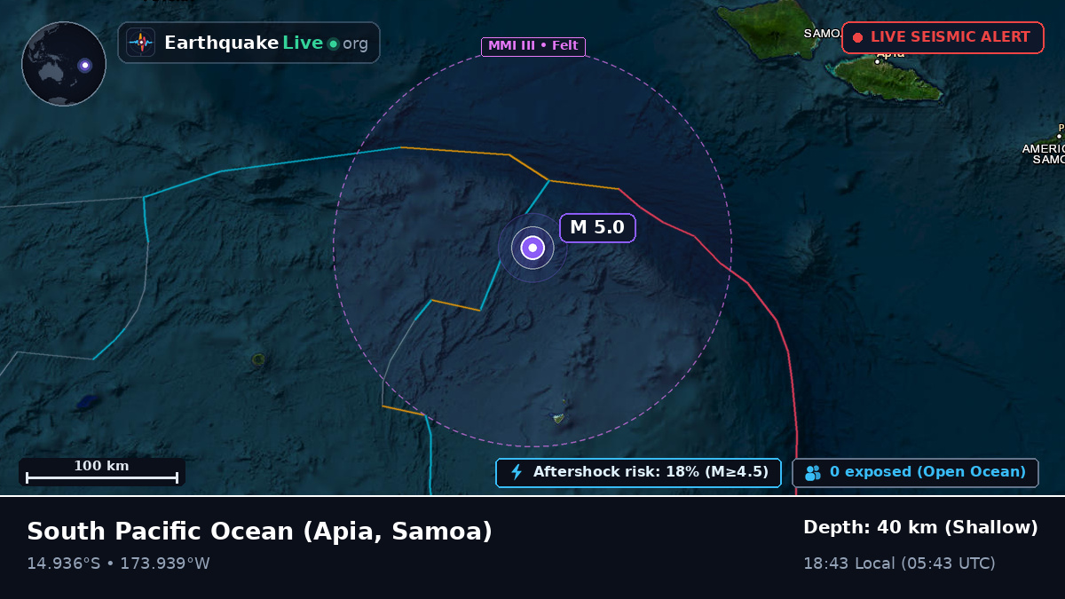South Pacific Ocean (Samoa)