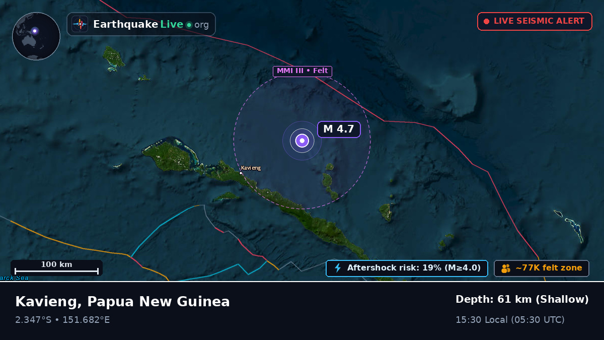 Off the coast of Kavieng, Papua New Guinea
