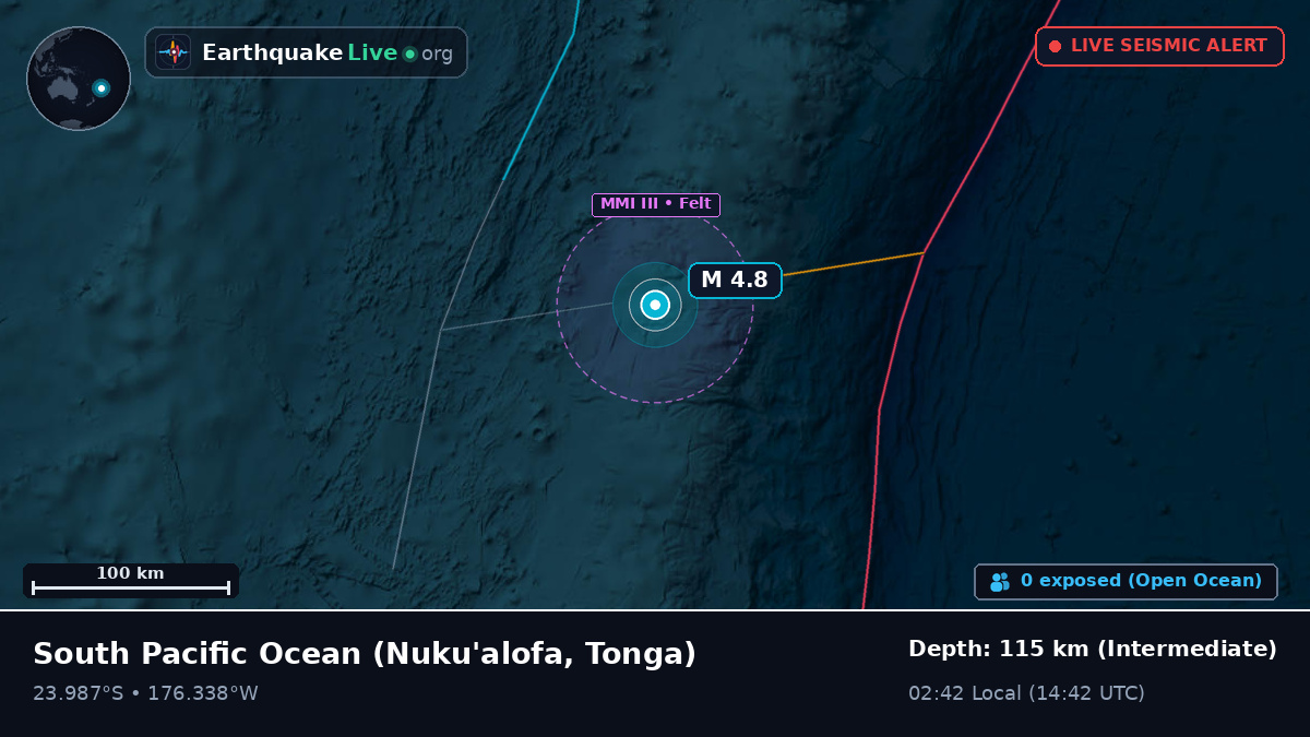 South Pacific Ocean (Tonga)