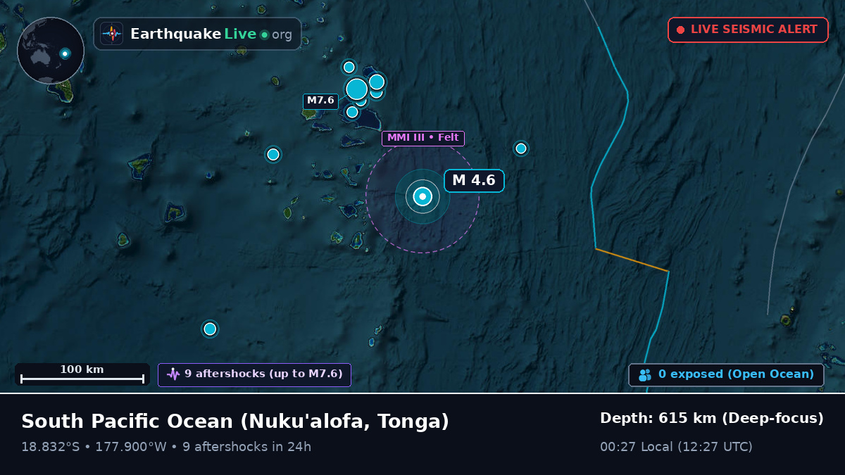 South Pacific Ocean (Tonga)