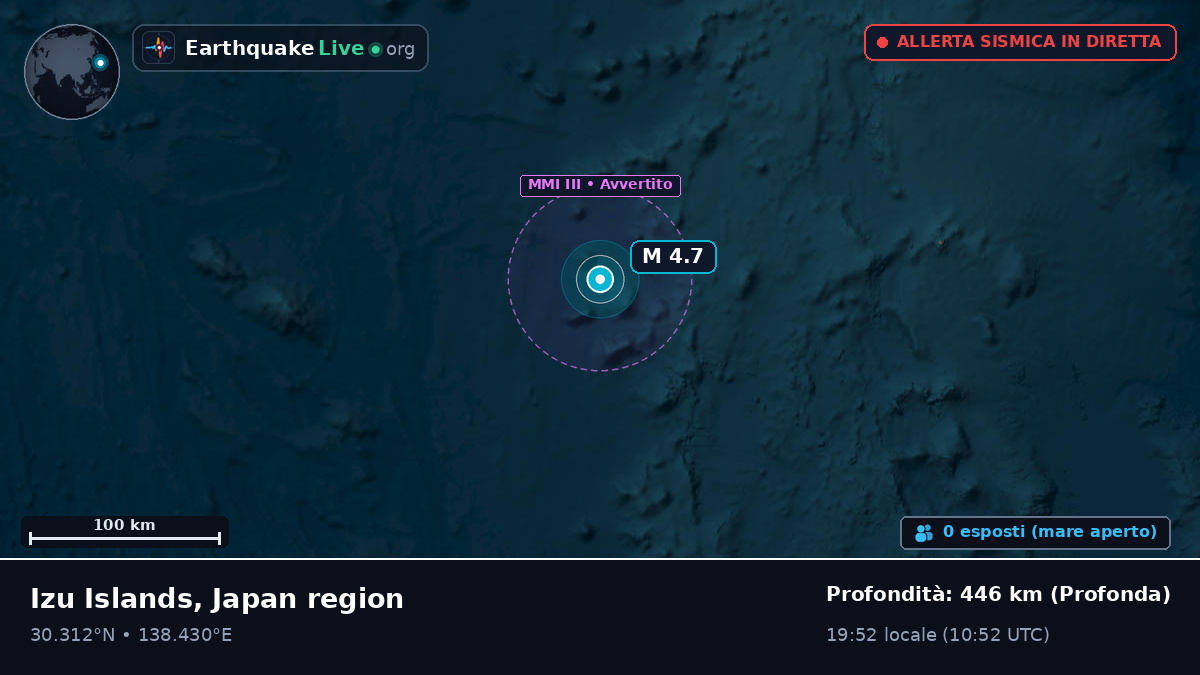 Oceano Pacifico settentrionale (Giappone)