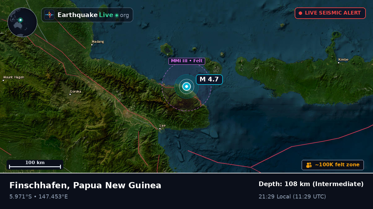 Off the coast of Lae, Papua New Guinea