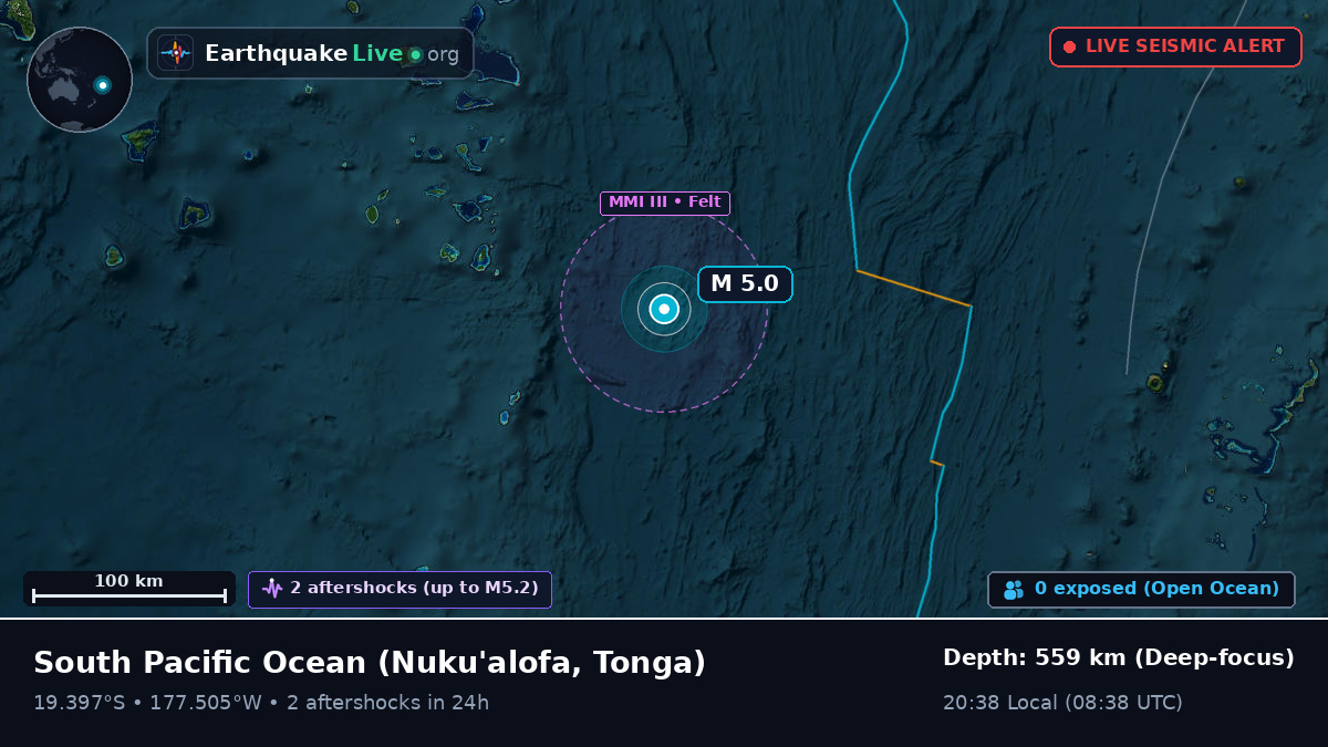 South Pacific Ocean (Tonga)