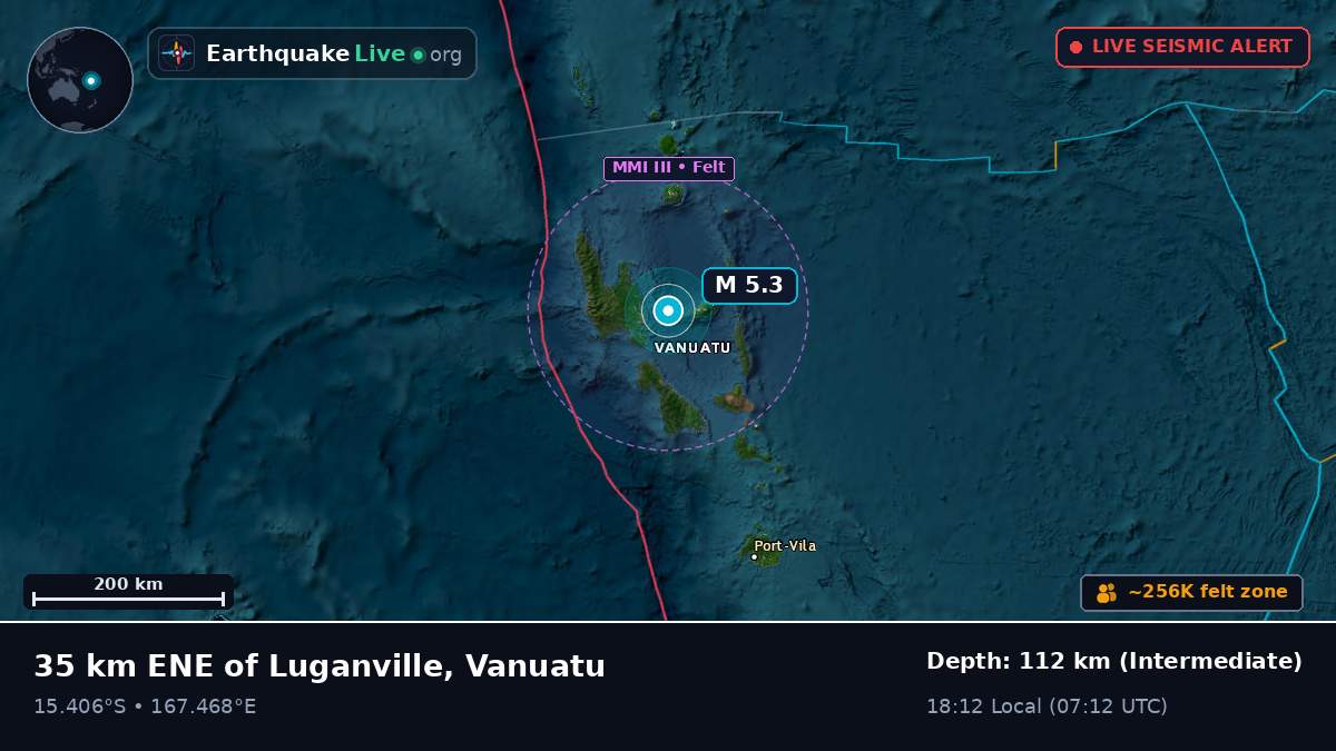 Off the coast of Luganville, Vanuatu