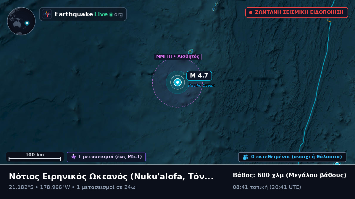 Νότιος Ειρηνικός Ωκεανός (Τόνγκα)